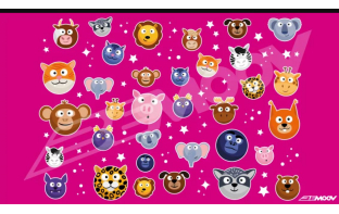 BEMOOVE planche stickers ANIMAUX